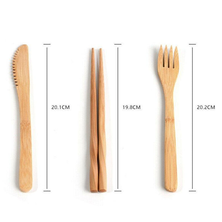 BowLift | 6 Pc Bamboo Travel Cutlery Set