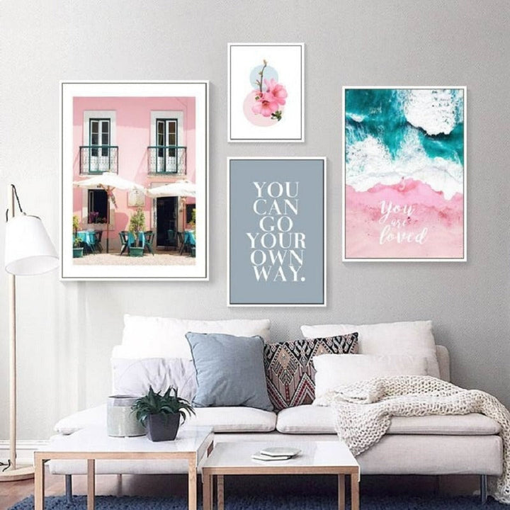 Nordic Landscape Inspiring Quote Posters and Prints - Canvas Wall Art Painting | Bowlift