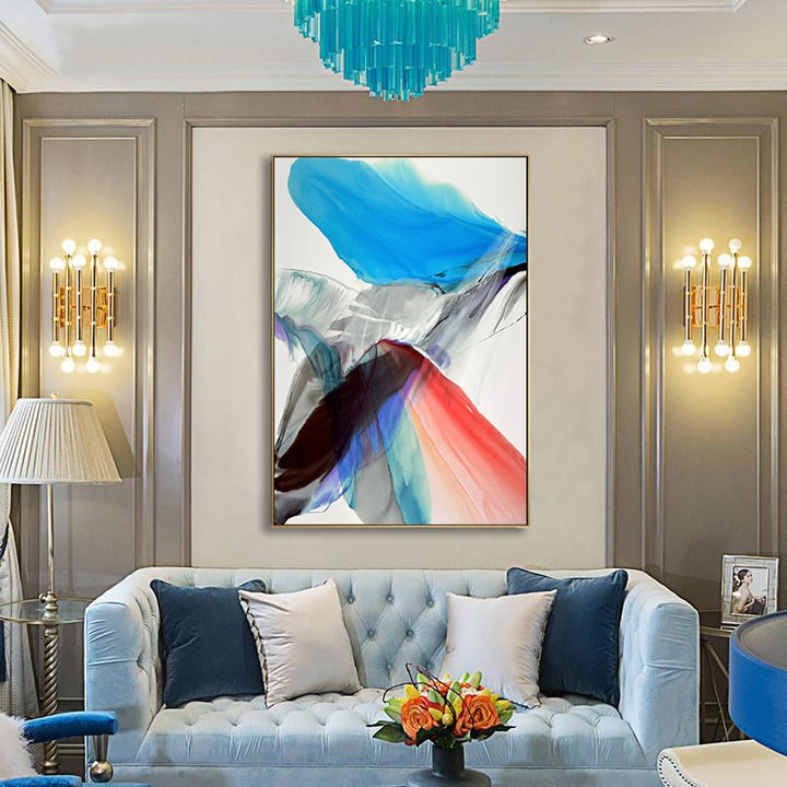 Feathers of Hope Colorful HD - Canvas Wall Art Painting | Bowlift