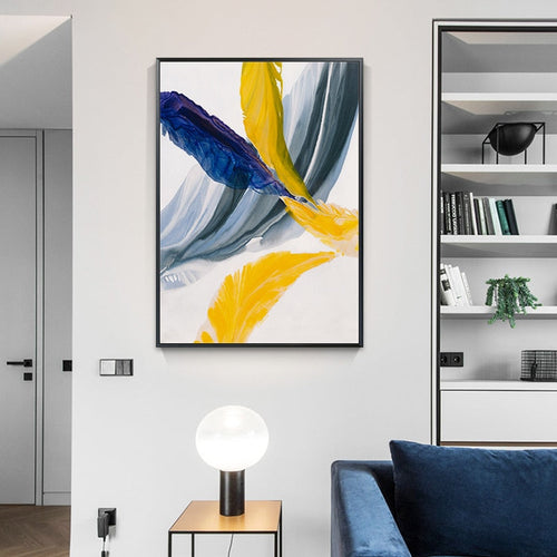 Feathers of Hope Colorful HD - Canvas Wall Art Painting | Bowlift