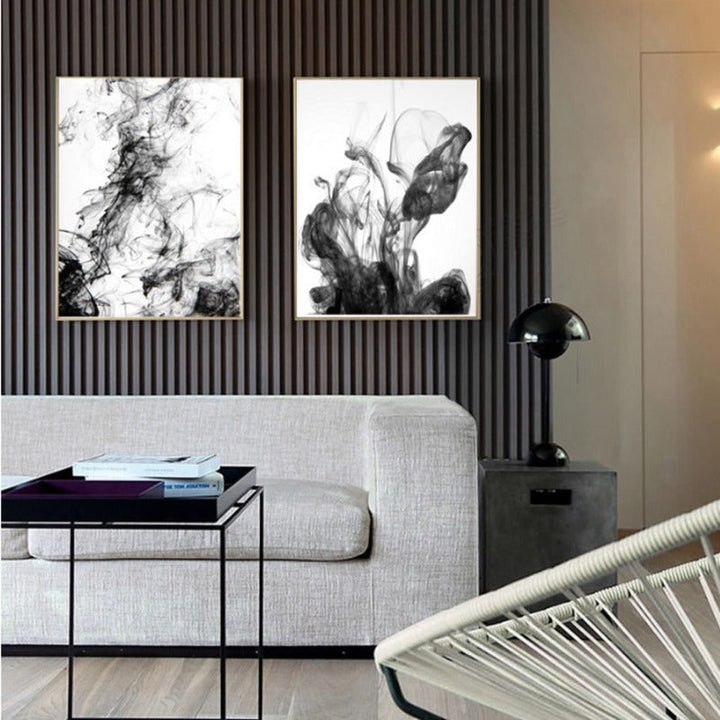Dynamic Ink Stokes - Canvas Wall Art Painting | Bowlift