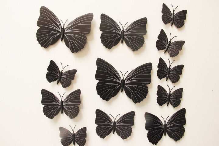 Butterfly 3D Wall Stickers - 12 Pieces | Bowlift
