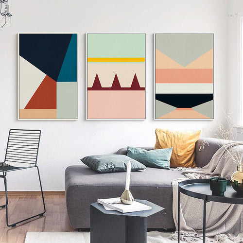 Geometric Prints - Canvas Wall Art Painting | Bowlift