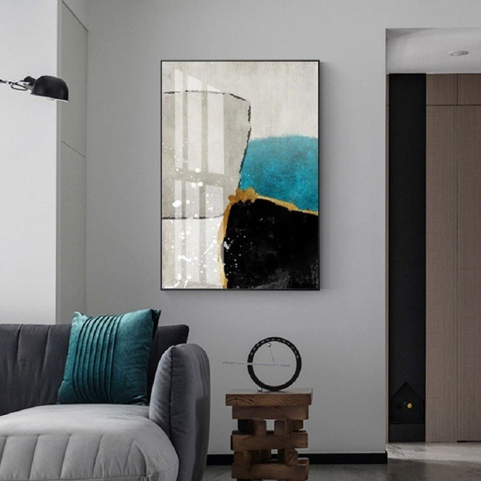 Scandinavia Blue - Canvas Wall Art Painting | Bowlift