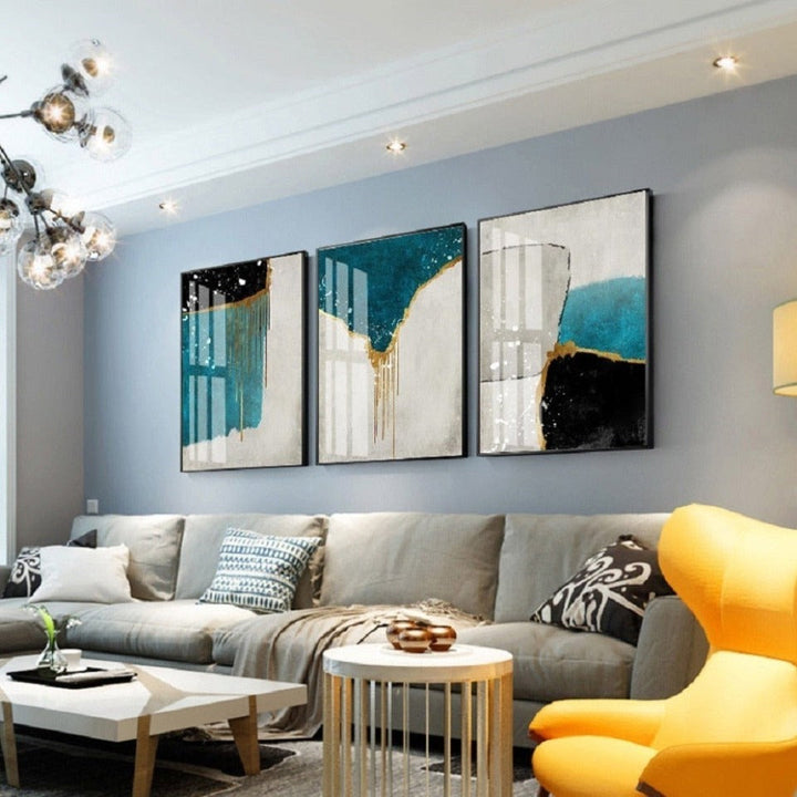 Scandinavia Blue - Canvas Wall Art Painting | Bowlift