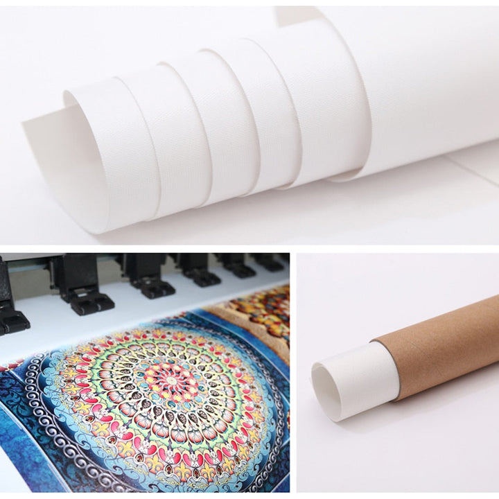 White Leather Poster and Print - Canvas Wall Art Painting | Bowlift
