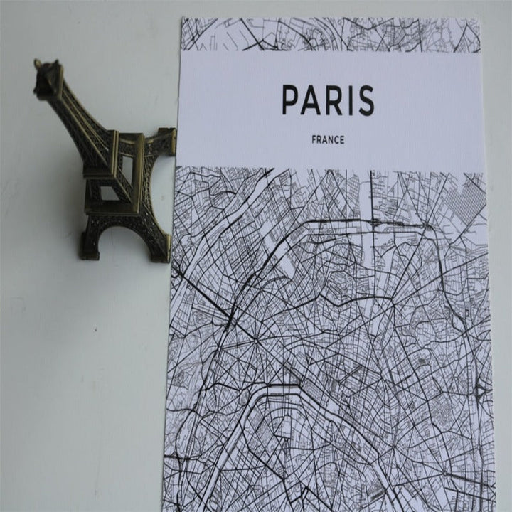 Modern City Maps Travel Contour - Canvas Wall Art Painting | Bowlift