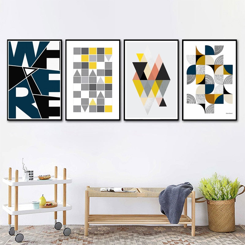 Puzzle Patterns Of Life - Canvas Wall Art Painting | Bowlift