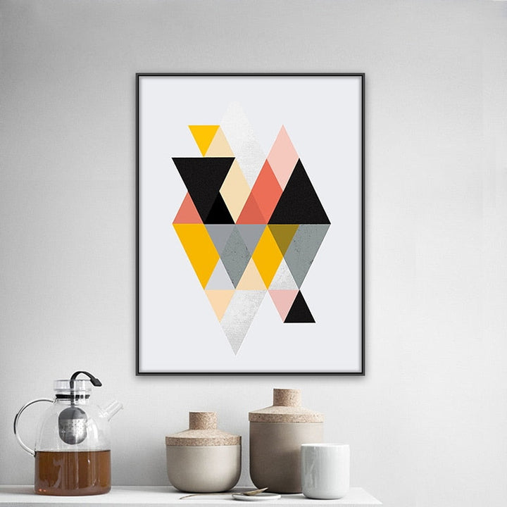 Puzzle Patterns Of Life - Canvas Wall Art Painting | Bowlift