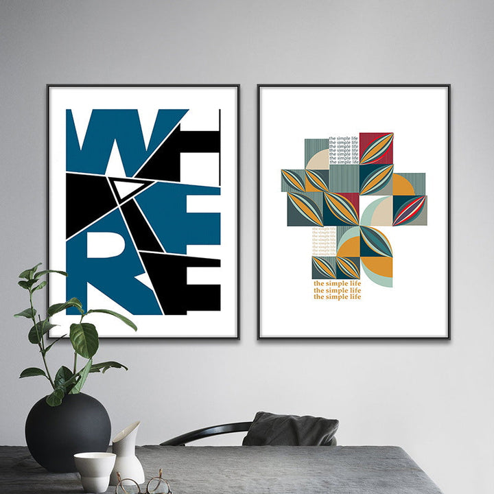 Puzzle Patterns Of Life - Canvas Wall Art Painting | Bowlift