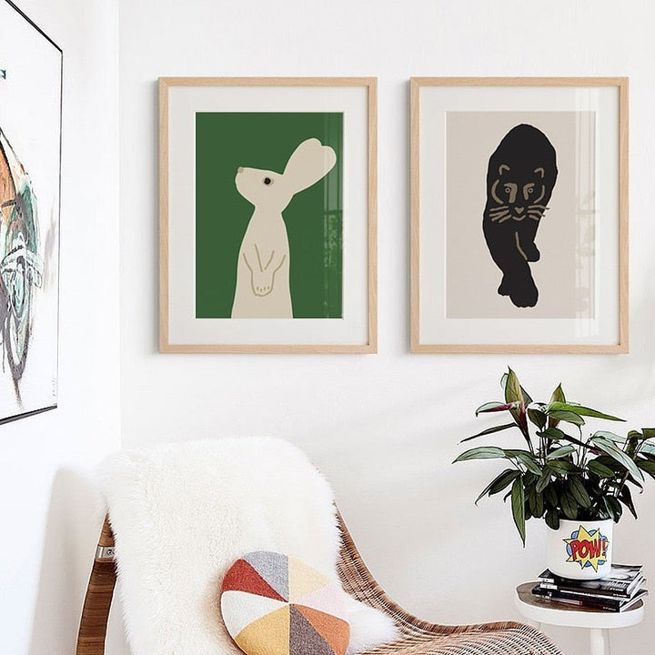 Woodland Animals - Canvas Wall Art Painting | Bowlift