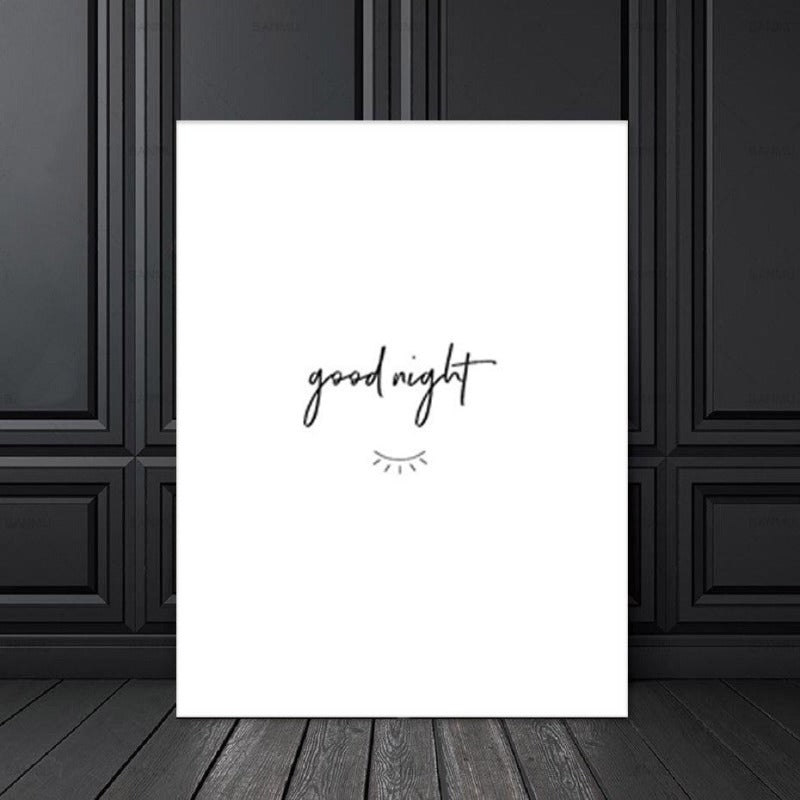 Good Morning And Good Night Eyes - Canvas Wall Art Painting | Bowlift