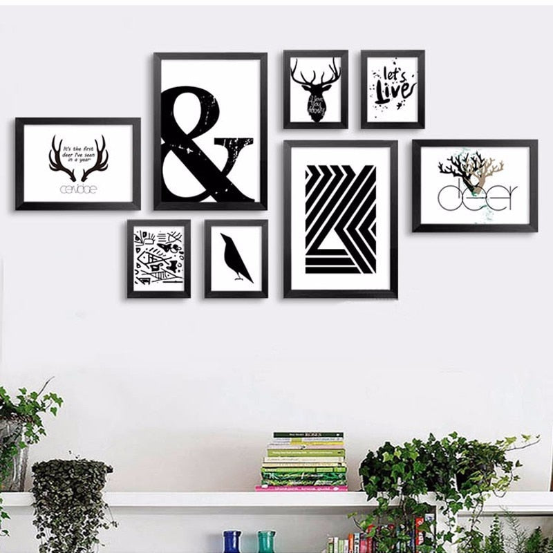 Let's Live Deer - Canvas Wall Art Painting | Bowlift