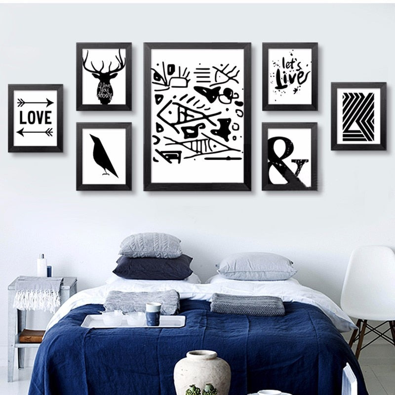 Let's Live Deer - Canvas Wall Art Painting | Bowlift