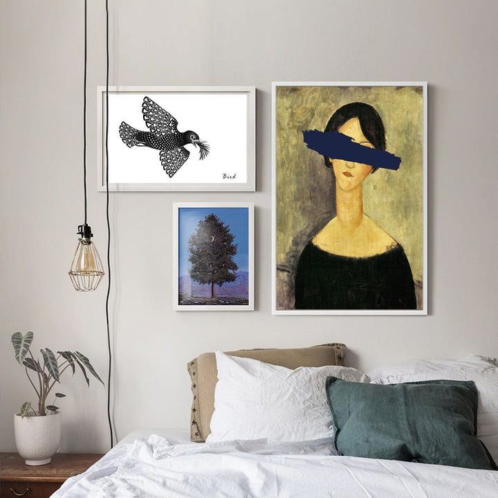 Pop Vintage Woman - Canvas Wall Art Painting | Bowlift