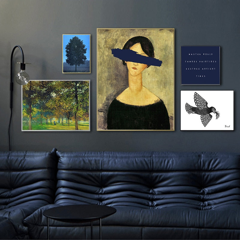 Pop Vintage Woman - Canvas Wall Art Painting | Bowlift