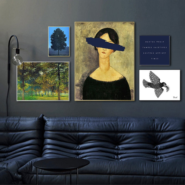 Pop Vintage Woman - Canvas Wall Art Painting | Bowlift