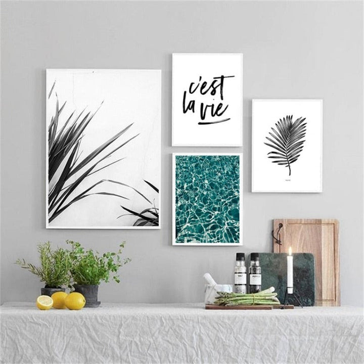 Nordic Scandinavia Palm Leaves Plants Dreams Quote | Bowlift