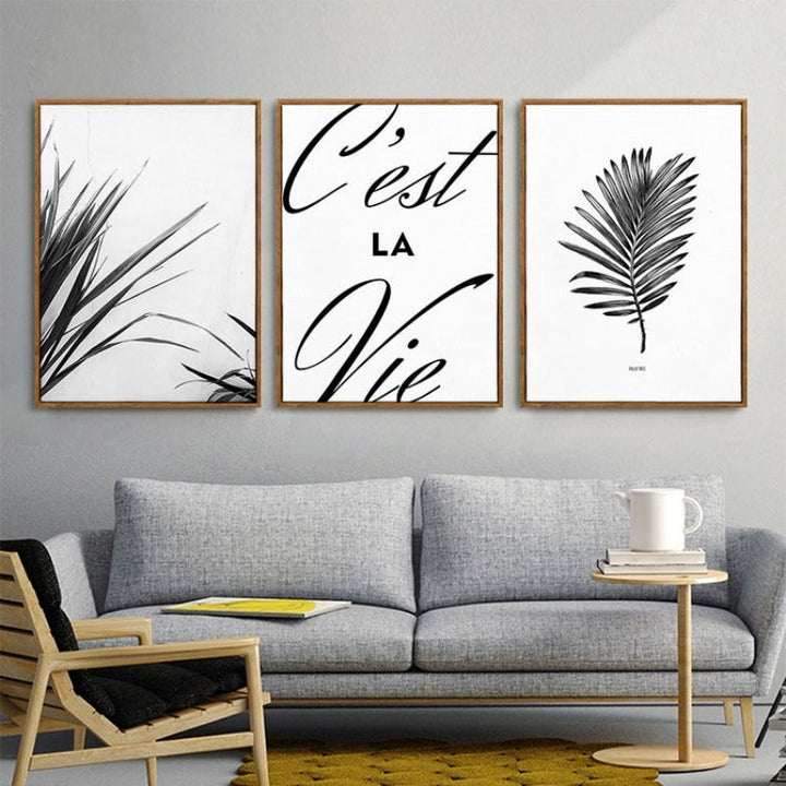 Nordic Scandinavia Palm Leaves Plants Dreams Quote | Bowlift