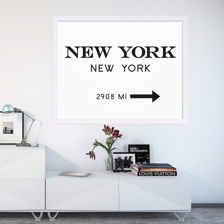 NYC New York City - Canvas Wall Art Painting | Bowlift