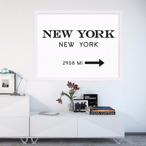 NYC New York City - Canvas Wall Art Painting | Bowlift