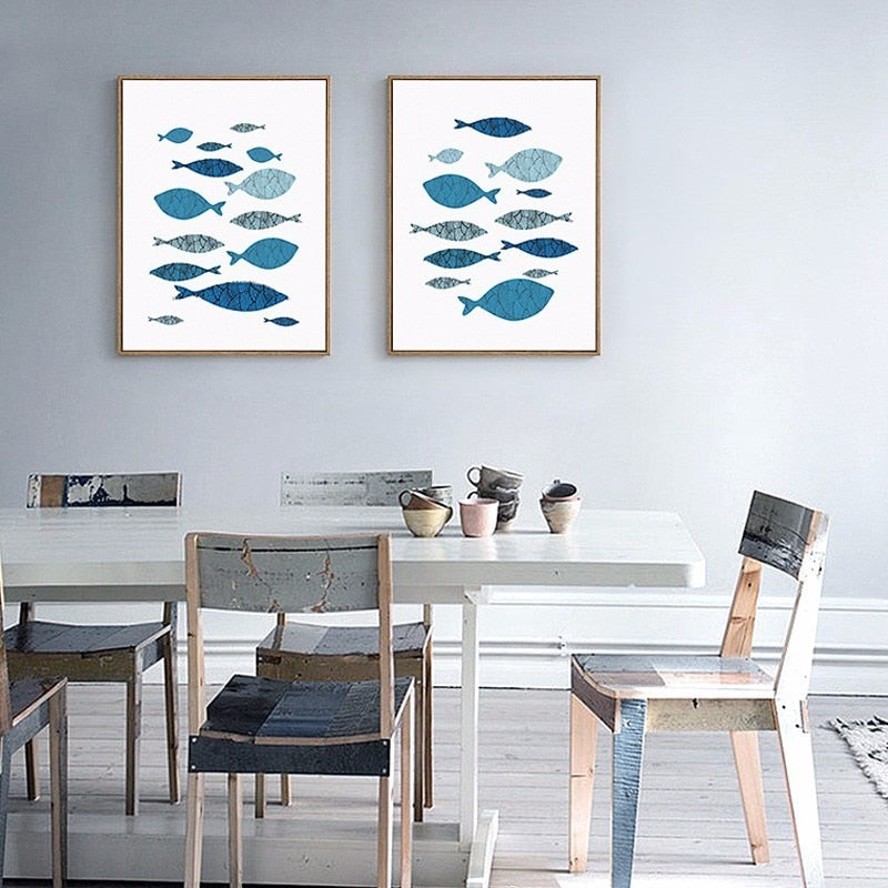 Fish-Canvas Wall Art Painting | Bowlift