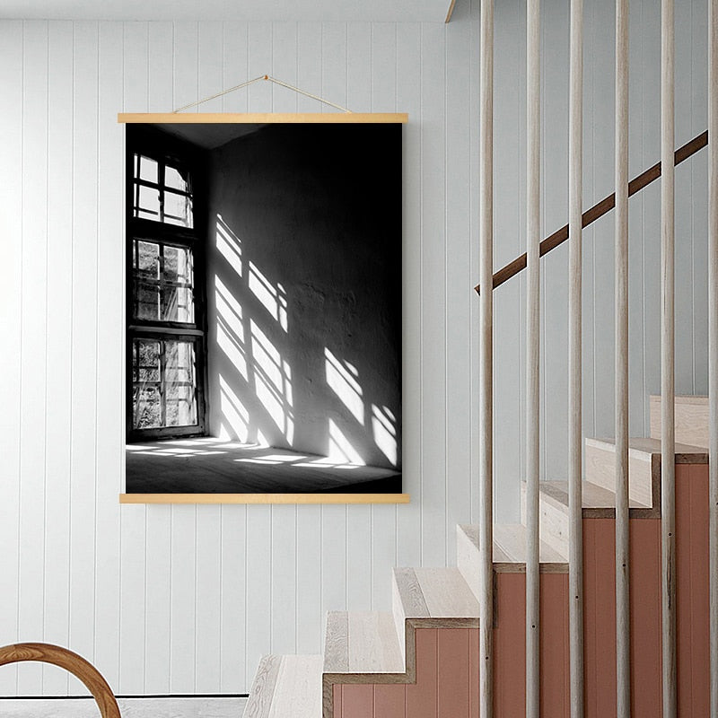 Nordic Scandinavia Interior Designs Love Print Girl - Canvas Wall Art Painting | Bowlift