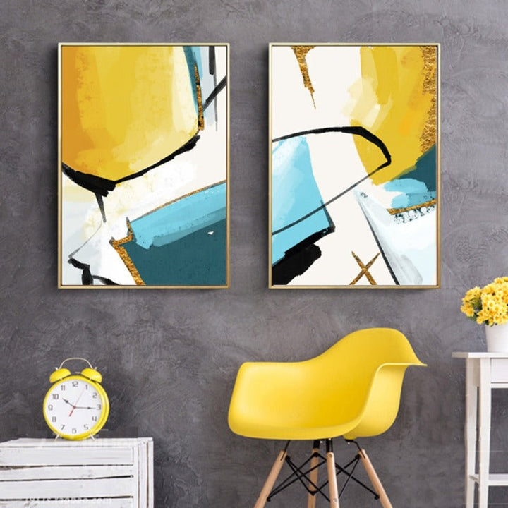Multi Colors Wall Art Decorations - Canvas Wall Art Painting | Bowlift