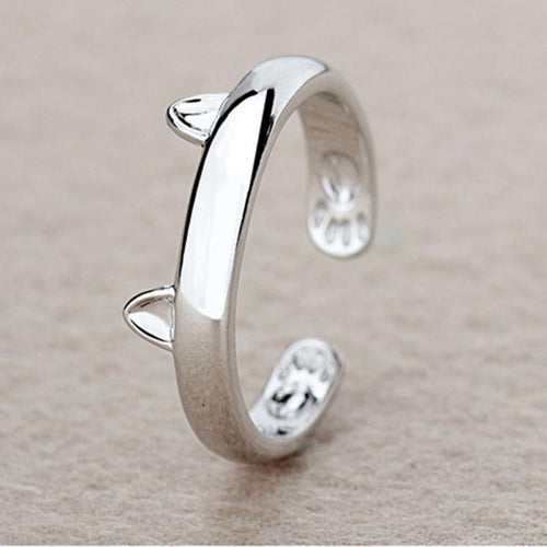Silver-Plated Cat Ring | Bowlift