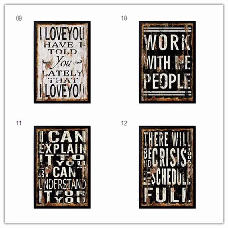 Vintage Europe Posters Love - Canvas Wall Art Painting | Bowlift