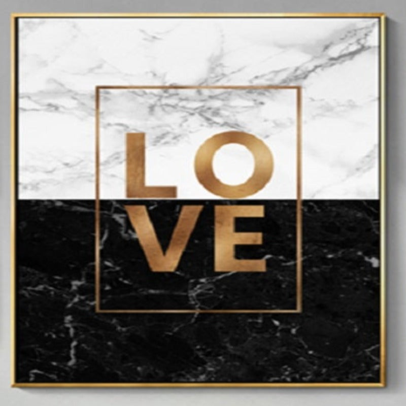Modern Cool Love Quotes - Canvas Wall Art Painting | Bowlift