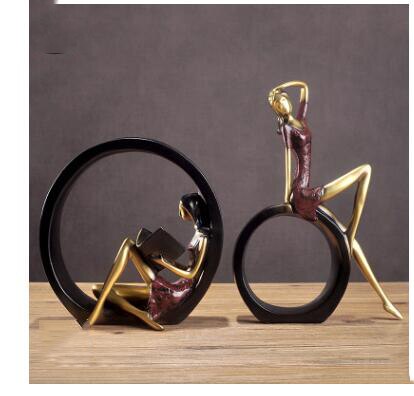Creative European Miniature Modern Girl Figurines | Bowlift