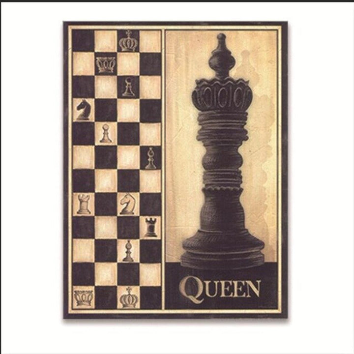 Modern Simple Chess - Canvas Wall Art Painting | Bowlift