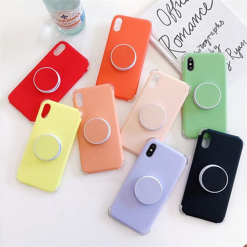 Candee - Matte Silicone iPhone Cover with Ring | Bowlift