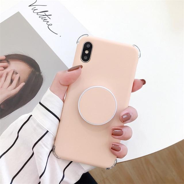 Candee - Matte Silicone iPhone Cover with Ring | Bowlift