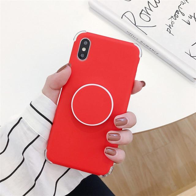 Candee - Matte Silicone iPhone Cover with Ring | Bowlift