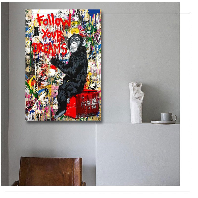 Street Graffiti - Canvas Wall Art Painting | Bowlift