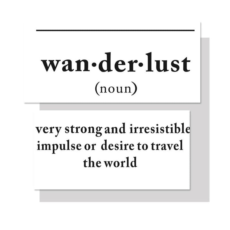 Definition Of Wanderlust - Canvas Wall Art Painting | Bowlift