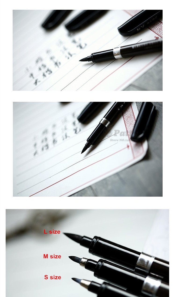 Calligraphy Brush Pens - 3 Pieces | Bowlift