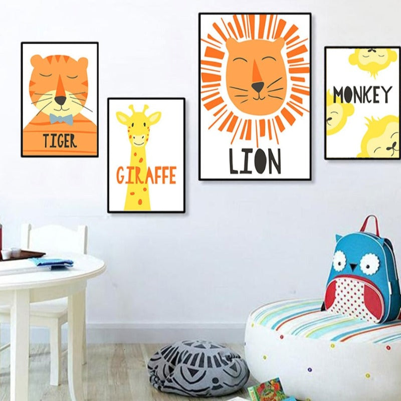 Friendly Faces - Canvas Wall Art Painting | Bowlift