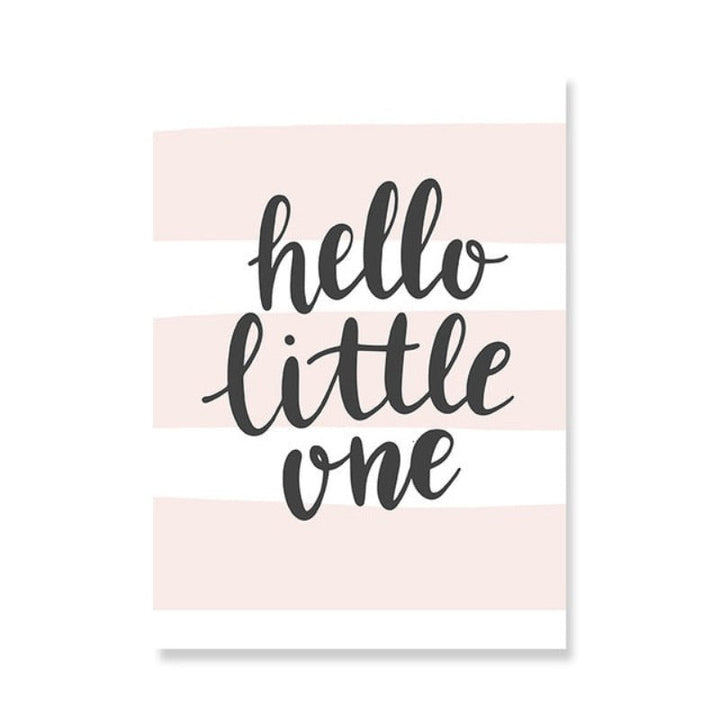 Hello Little One - Canvas Wall Art Painting | Bowlift