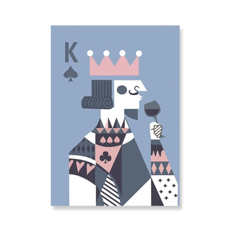 Drink Like King And Queen - Canvas Wall Art Painting | Bowlift