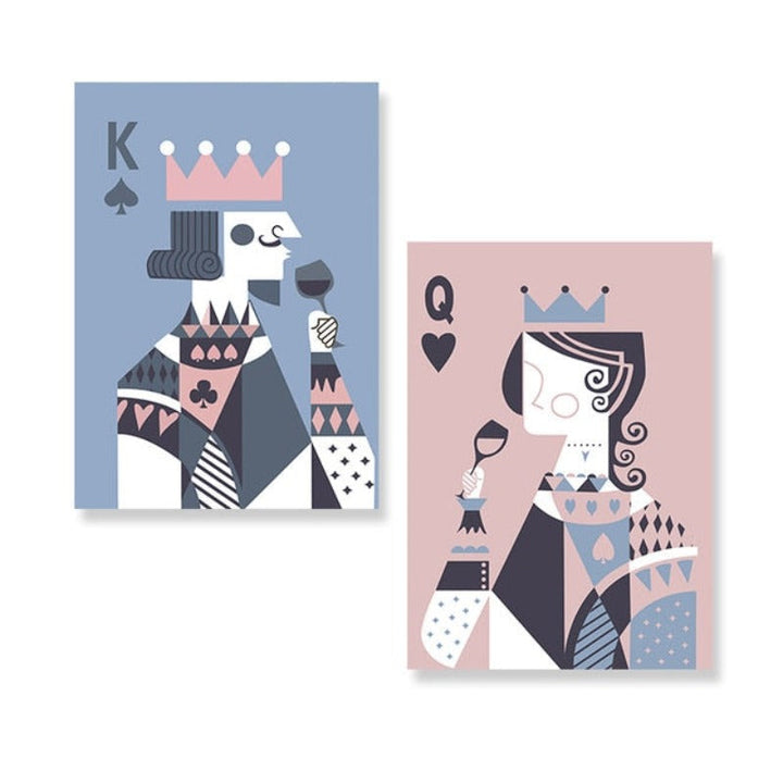 Drink Like King And Queen - Canvas Wall Art Painting | Bowlift