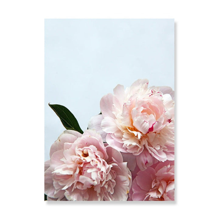 Pink Peony Floral Yes You Can Quotes  - Canvas Wall Art Painting | Bowlift