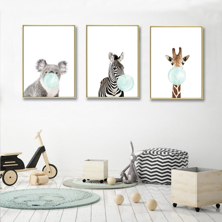 Lovely Nursery Wall Art - Canvas Wall Art Painting | Bowlift