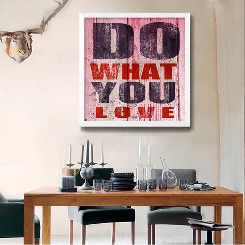 Vintage Inspiring Quotes - Canvas Wall Art Painting | Bowlift