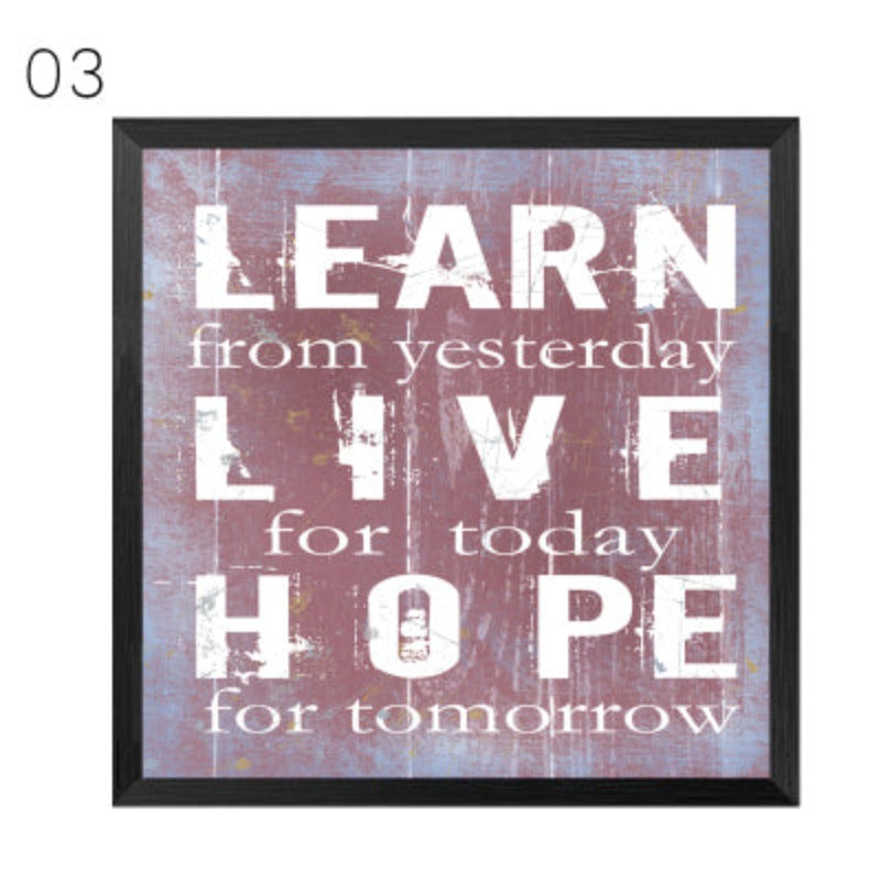 Vintage Inspiring Quotes - Canvas Wall Art Painting | Bowlift