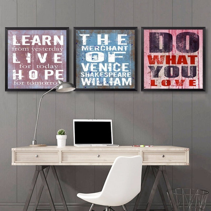 Vintage Inspiring Quotes - Canvas Wall Art Painting | Bowlift