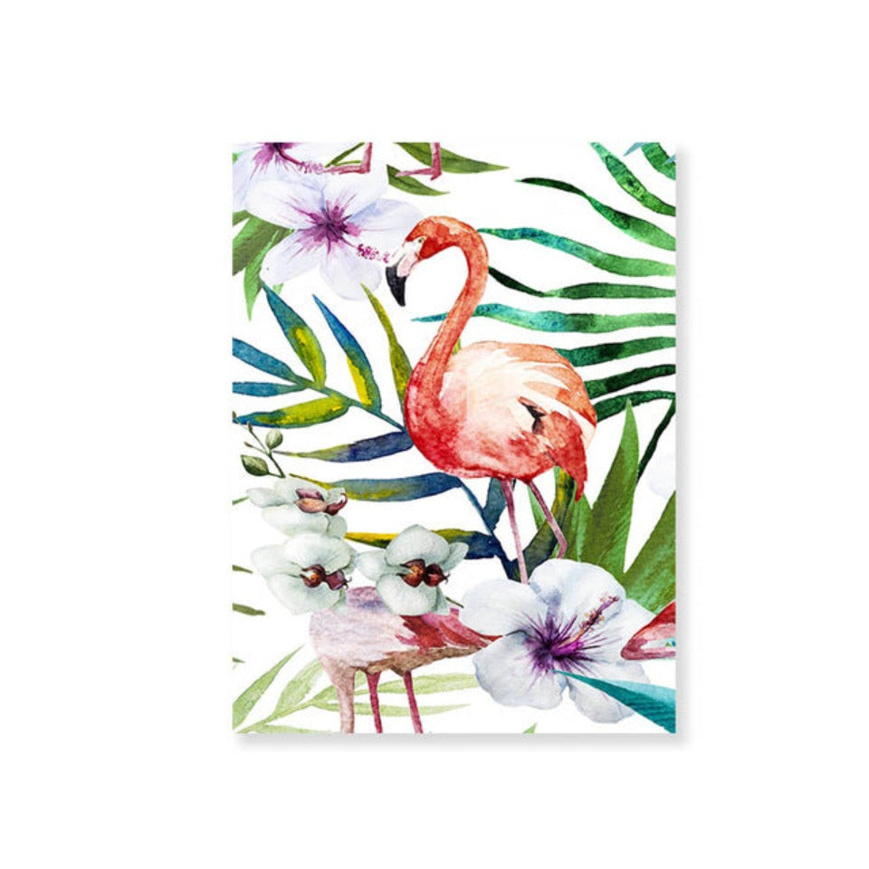 Scandinavia Tropical Green Leaf Nature Pictures - Canvas Wall Art Painting | Bowlift