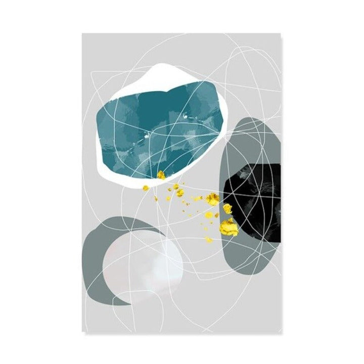 Geometric Colorful Designs - Canvas Wall Art Painting | Bowlift